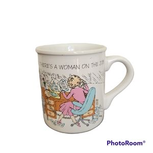 Vintage 1986 Hallmark Mug Mates Ceramic Coffee Cup Home Goods Office 10 Oz